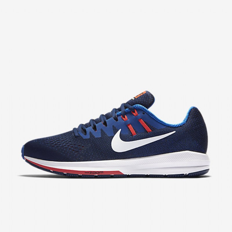 Juoksu Nike Air Zoom Rakenne 20 Miesten Binaari Hyper Cobalt Blue Crimson Kirkas Valkoinen