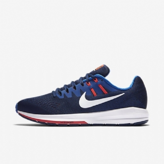 Juoksu Nike Air Zoom Rakenne 20 Miesten Binaari Hyper Cobalt Blue Crimson Kirkas Valkoinen