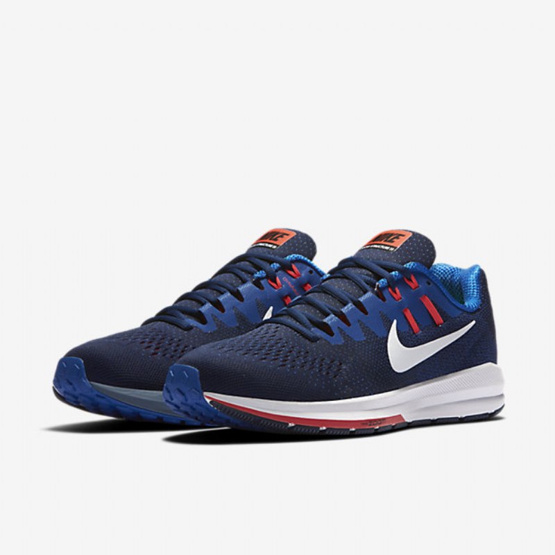 Juoksu Nike Air Zoom Rakenne 20 Miesten Binaari Hyper Cobalt Blue Crimson Kirkas Valkoinen