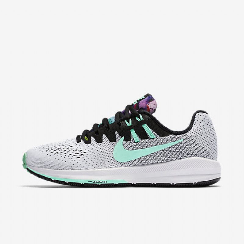 Juoksu Nike Air Zoom Rakenne 20 Naiset Musta Solstice Purppura Lyhyt Just Volt Vihreä Kiiltävä