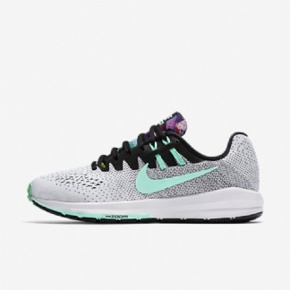 Juoksu Nike Air Zoom Rakenne 20 Naiset Musta Solstice Purppura Lyhyt Just Volt Vihreä Kiiltävä