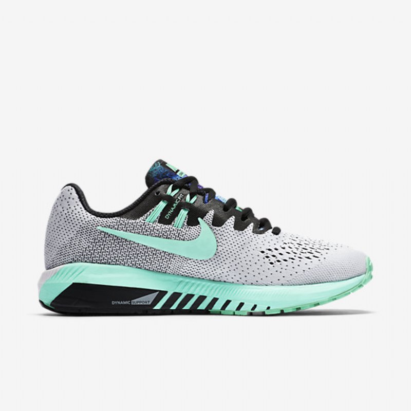Juoksu Nike Air Zoom Rakenne 20 Naiset Musta Solstice Purppura Lyhyt Just Volt Vihreä Kiiltävä