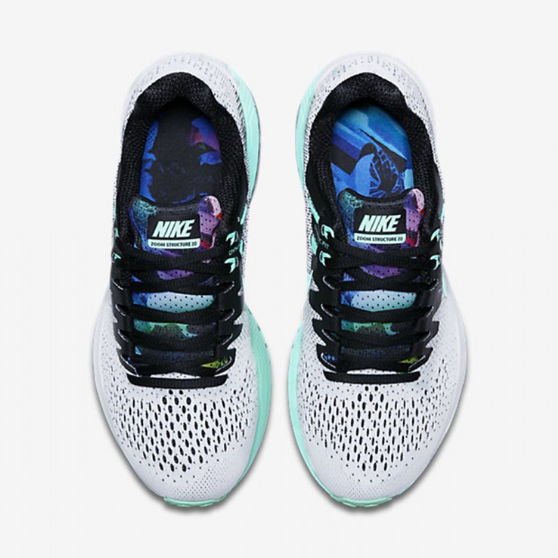 Juoksu Nike Air Zoom Rakenne 20 Naiset Musta Solstice Purppura Lyhyt Just Volt Vihreä Kiiltävä
