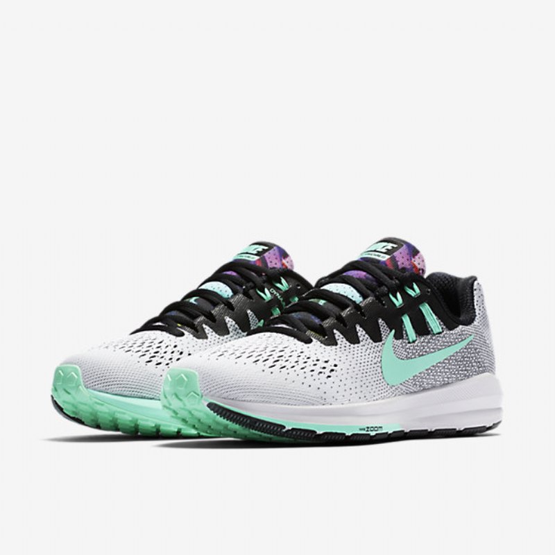 Juoksu Nike Air Zoom Rakenne 20 Naiset Musta Solstice Purppura Lyhyt Just Volt Vihreä Kiiltävä