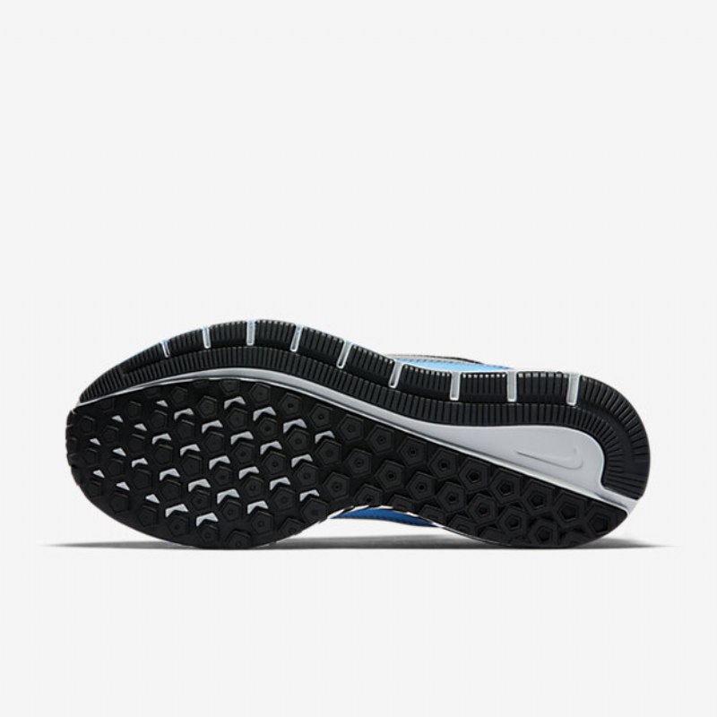 Juoksu Nike Air Zoom Structure 20 Shield Miesten Musta Sininen Tarrat Voltti Metallinen Hopea
