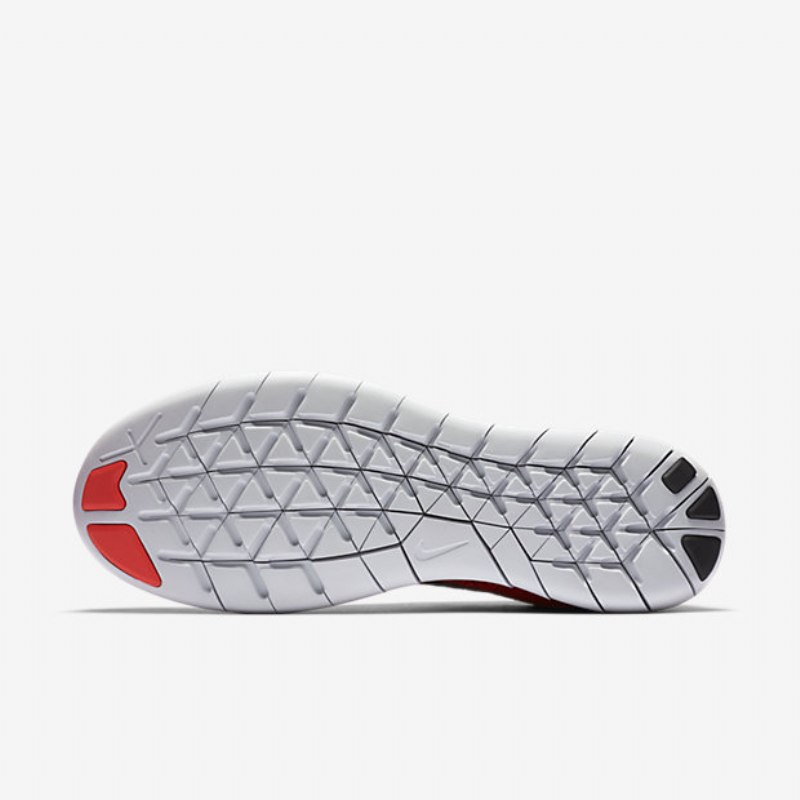Juoksu Nike Free 2017 Miesten Rn Flyknit Black Team University Red Crimson Kiiltävä Pure Platinum