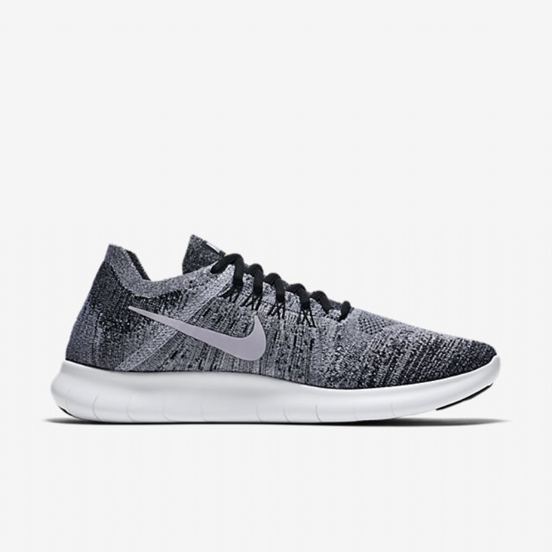 Juoksu Nike Free 2017 Miesten Rn Flyknit Black Volt White