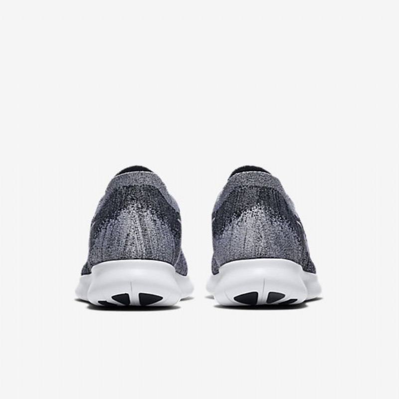 Juoksu Nike Free 2017 Miesten Rn Flyknit Black Volt White