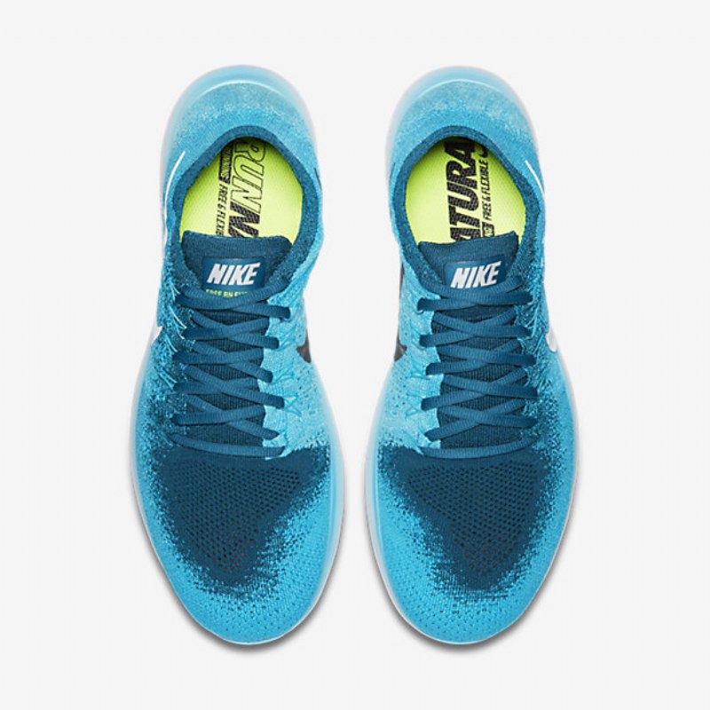 Juoksu Nike Free 2017 Miesten Rn Flyknit Blue Lagoon Legenda Polarized Pure Platinum