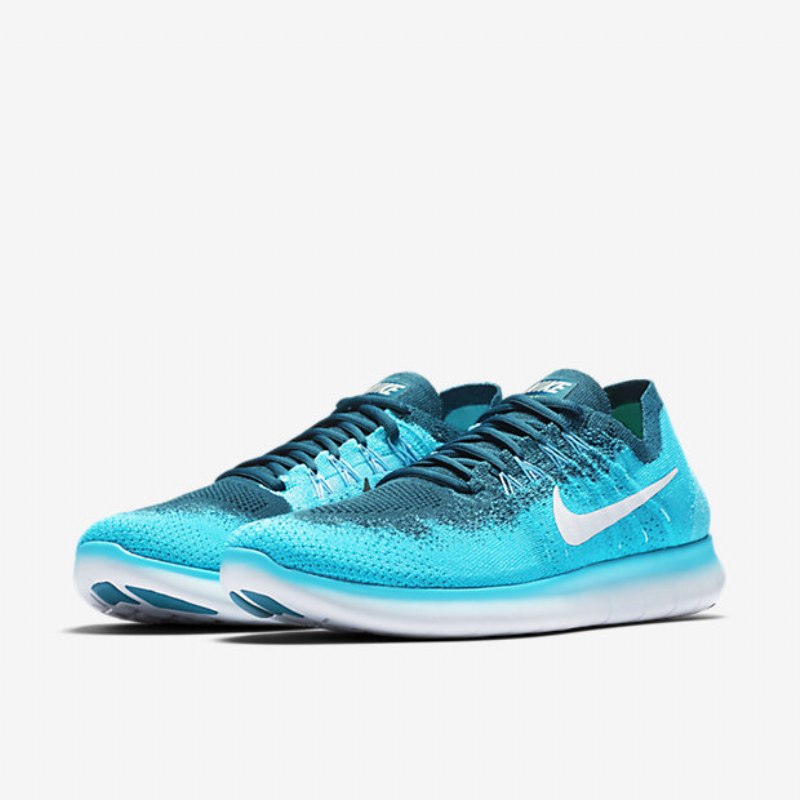 Juoksu Nike Free 2017 Miesten Rn Flyknit Blue Lagoon Legenda Polarized Pure Platinum
