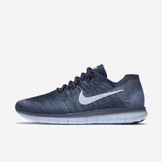 Juoksu Nike Free 2017 Miesten Rn Flyknit Ocean Mist Blue Work University Laivastonsininen