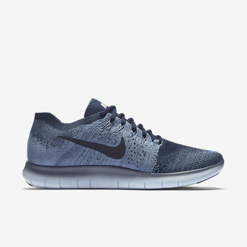 Juoksu Nike Free 2017 Miesten Rn Flyknit Ocean Mist Blue Work University Laivastonsininen