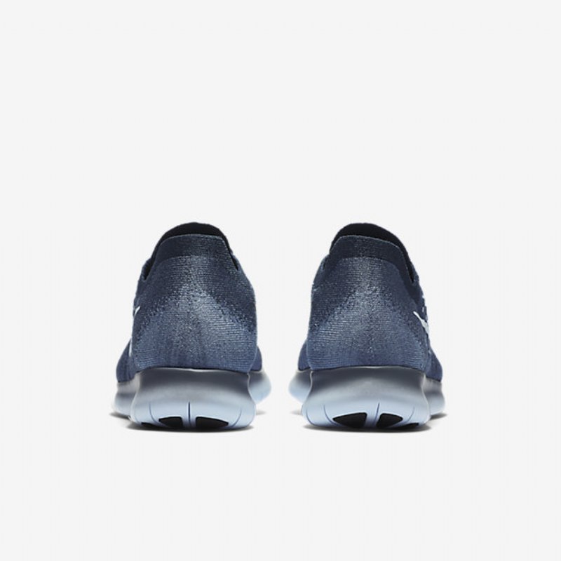 Juoksu Nike Free 2017 Miesten Rn Flyknit Ocean Mist Blue Work University Laivastonsininen