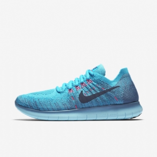 Juoksu Nike Free 2017 Naiset Rn Flyknit Sininen Työkloori Kuu Tumma Obsidiaani