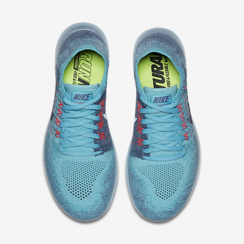 Juoksu Nike Free 2017 Naiset Rn Flyknit Sininen Työkloori Kuu Tumma Obsidiaani