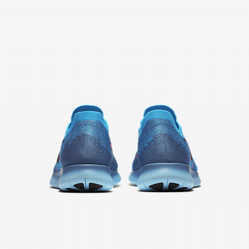Juoksu Nike Free 2017 Naiset Rn Flyknit Sininen Työkloori Kuu Tumma Obsidiaani