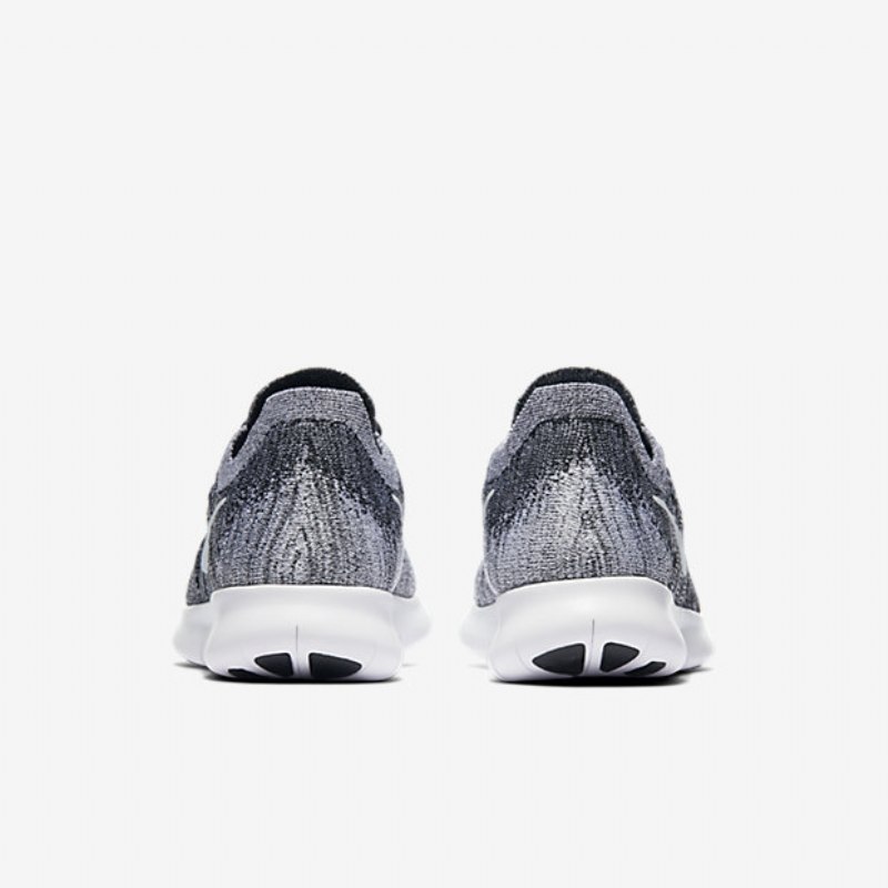Juoksu Nike Free 2017 Naisten Rn Flyknit Black Volt White