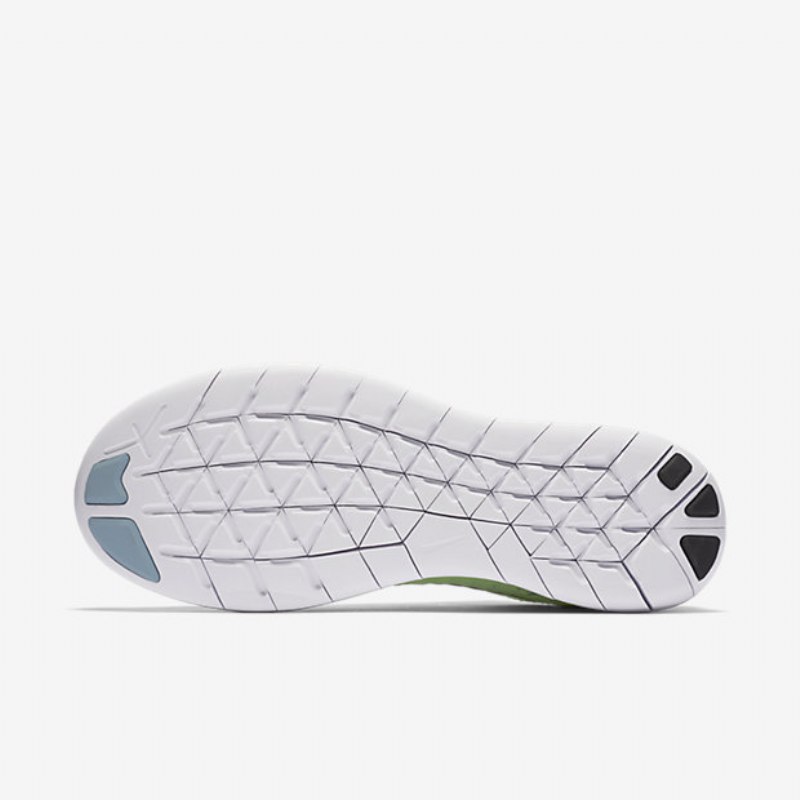 Juoksu Nike Free 2017 Naisten Rn Flyknit Blue Moon Kiille Vihreä Phantom White