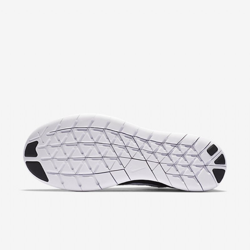 Juoksu Nike Free 2017 Naisten Rn Flyknit Musta Tummanharmaa Valkoinen