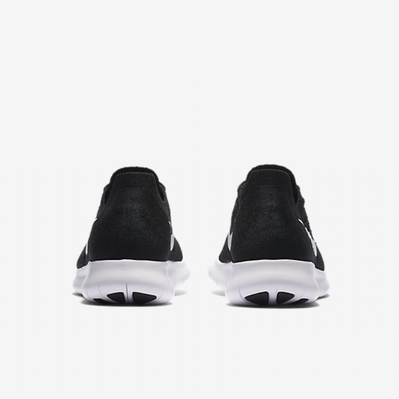 Juoksu Nike Free 2017 Naisten Rn Flyknit Musta Tummanharmaa Valkoinen