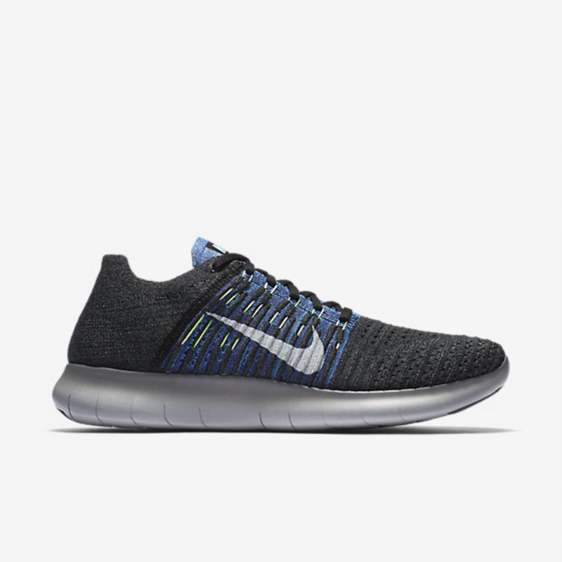 Juoksu Nike Free Miesten Rn Flyknit Black Ocean Sumu Vihreä Phantom White