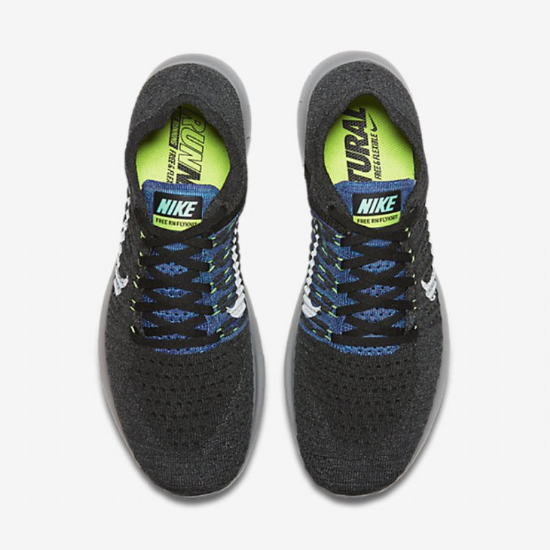 Juoksu Nike Free Miesten Rn Flyknit Black Ocean Sumu Vihreä Phantom White