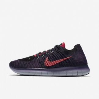 Juoksu Nike Free Miesten Rn Flyknit Bordeaux Night Dynasty Purppura Vihreä Hehku Crimson Loistava