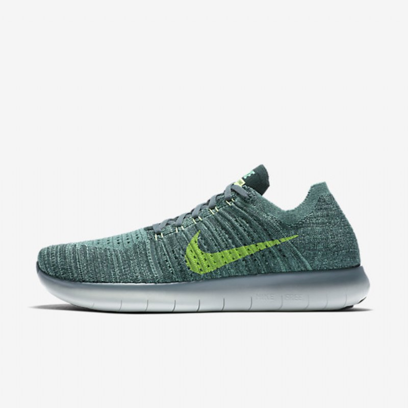 Juoksu Nike Free Miesten Rn Flyknit Hasta Seaweed Green Decals Phantom