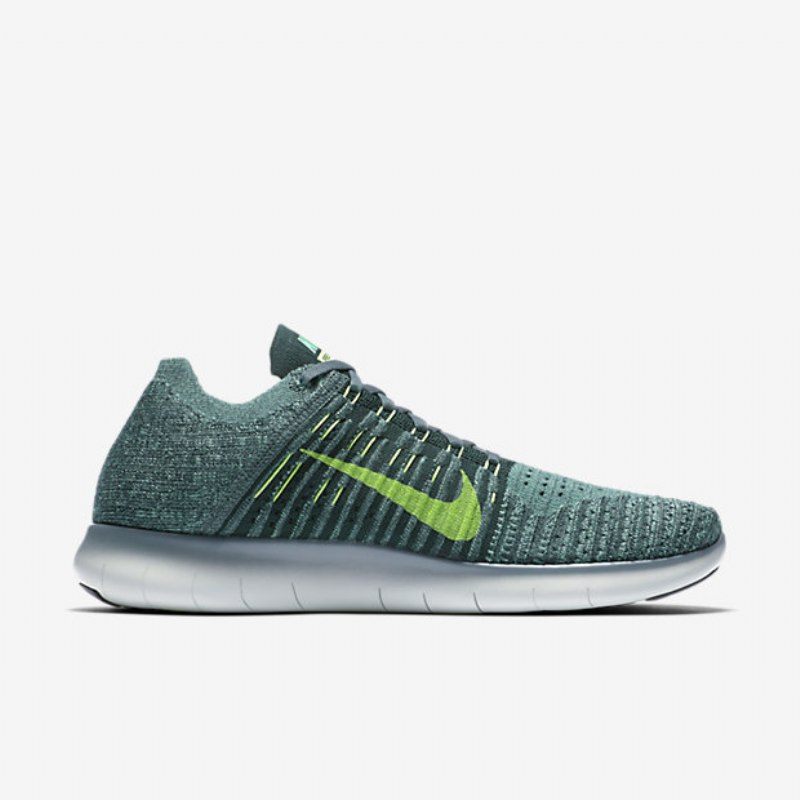 Juoksu Nike Free Miesten Rn Flyknit Hasta Seaweed Green Decals Phantom