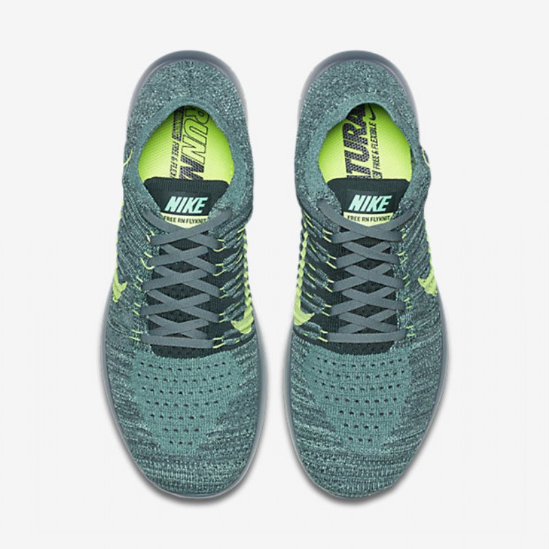 Juoksu Nike Free Miesten Rn Flyknit Hasta Seaweed Green Decals Phantom