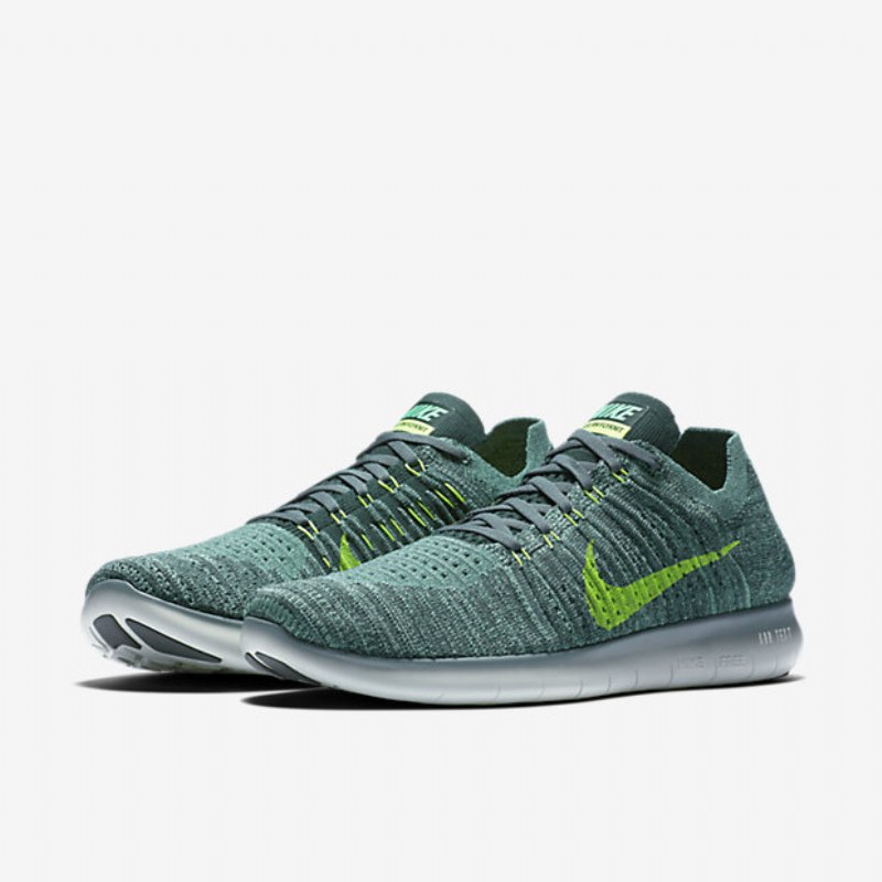 Juoksu Nike Free Miesten Rn Flyknit Hasta Seaweed Green Decals Phantom