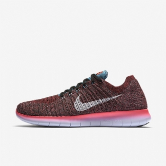 Juoksu Nike Free Miesten Rn Flyknit Punch Hot Musta Sininen Gammavalkoinen