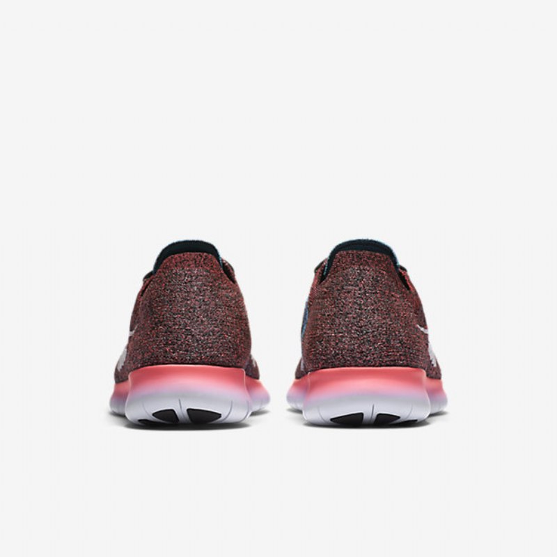 Juoksu Nike Free Miesten Rn Flyknit Punch Hot Musta Sininen Gammavalkoinen
