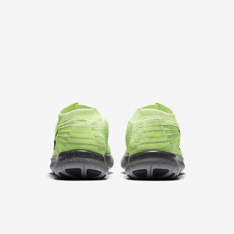 Juoksu Nike Free Miesten Rn Motion Flyknit Volt Pure Platinum Wolf Harmaa Musta
