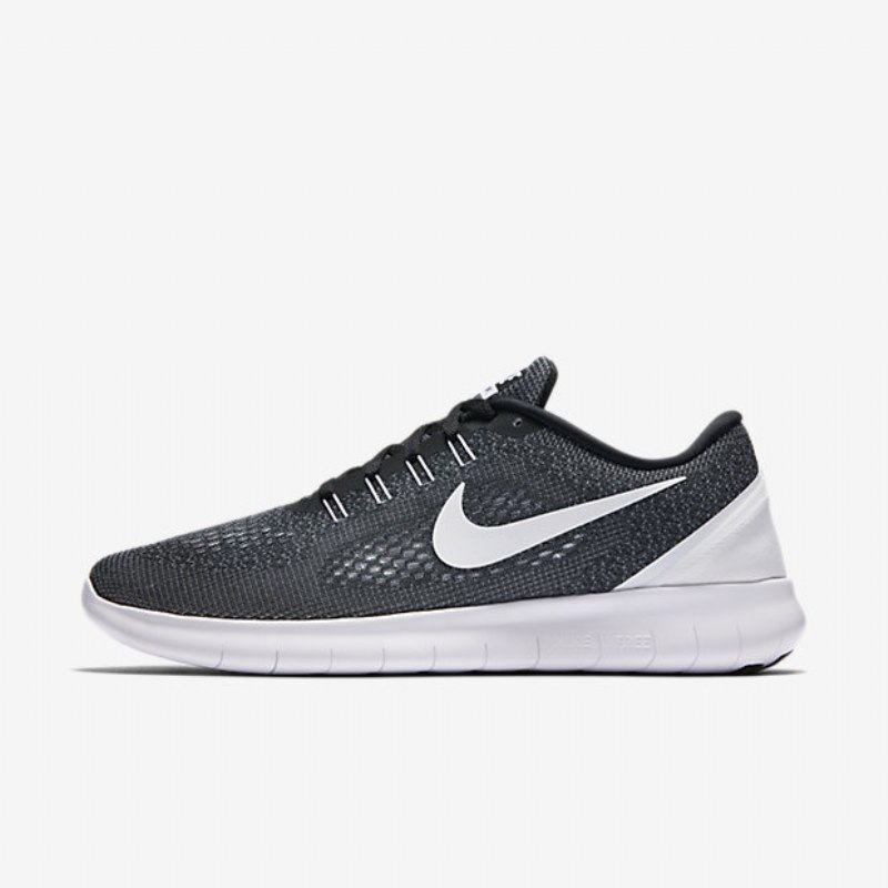 Juoksu Nike Free Miesten Rn Musta Valkoinen