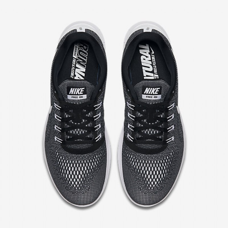 Juoksu Nike Free Miesten Rn Musta Valkoinen