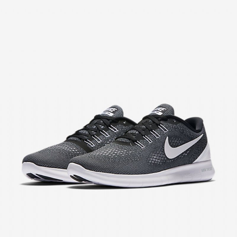 Juoksu Nike Free Miesten Rn Musta Valkoinen