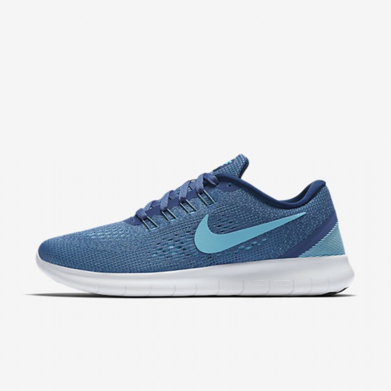 Juoksu Nike Free Naisten Rn Blue Moon Coastal Valkoinen Sininen Polarisoitu