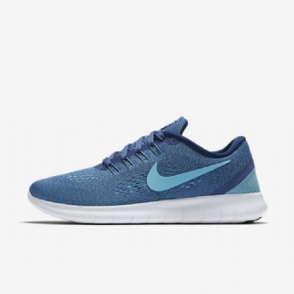 Juoksu Nike Free Naisten Rn Blue Moon Coastal Valkoinen Sininen Polarisoitu