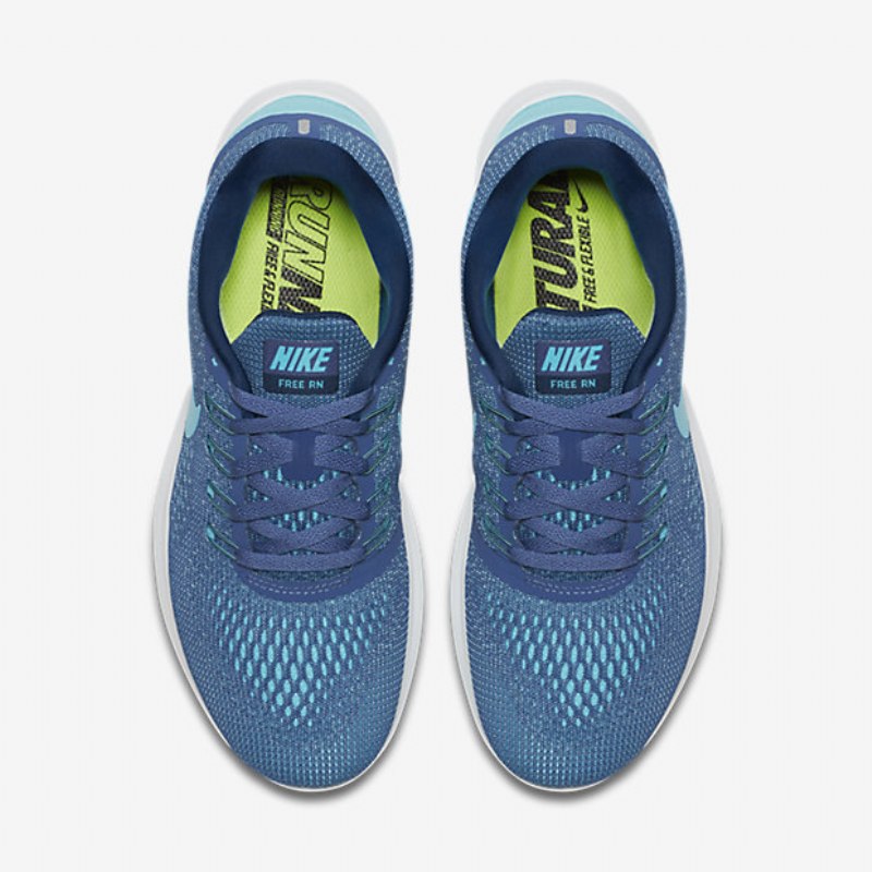 Juoksu Nike Free Naisten Rn Blue Moon Coastal Valkoinen Sininen Polarisoitu