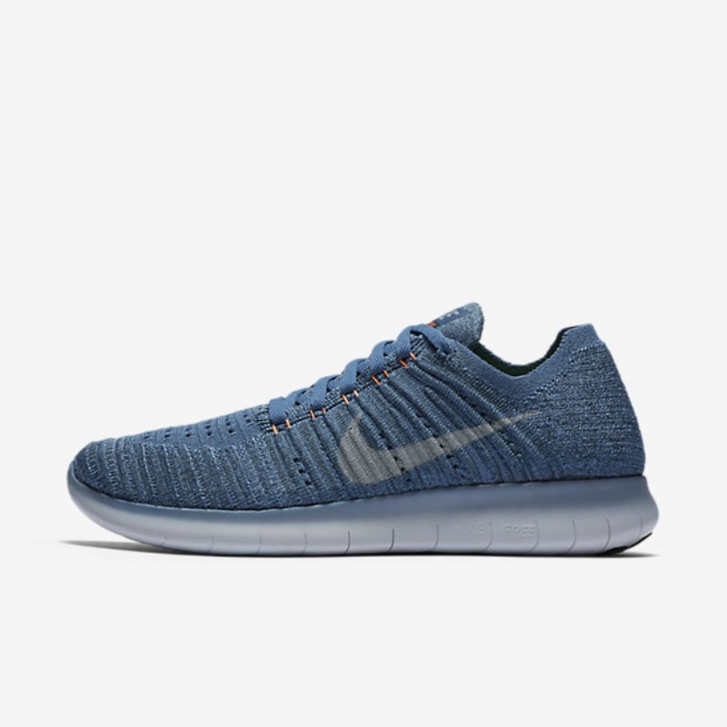 Juoksu Nike Free Naisten Rn Flyknit Blue Työ Sumu Valtameri Kettu Sininen Harmaa Susi