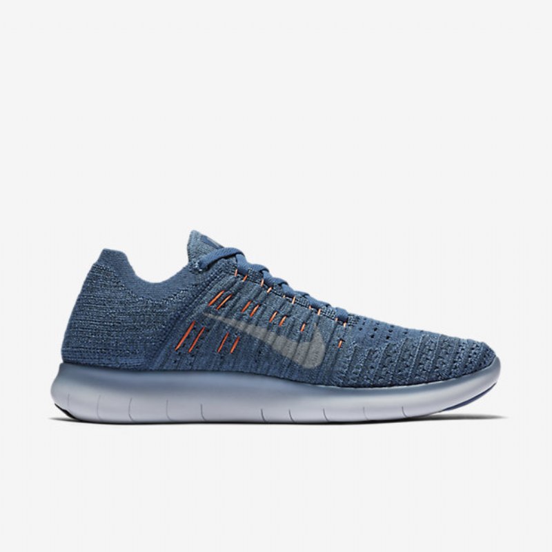 Juoksu Nike Free Naisten Rn Flyknit Blue Työ Sumu Valtameri Kettu Sininen Harmaa Susi