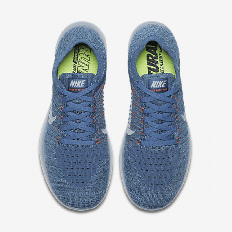 Juoksu Nike Free Naisten Rn Flyknit Blue Työ Sumu Valtameri Kettu Sininen Harmaa Susi