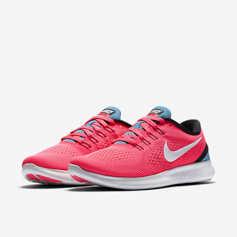 Juoksu Nike Free Naisten Rn Rose Juoksija Kloori Sininen Musta Off White