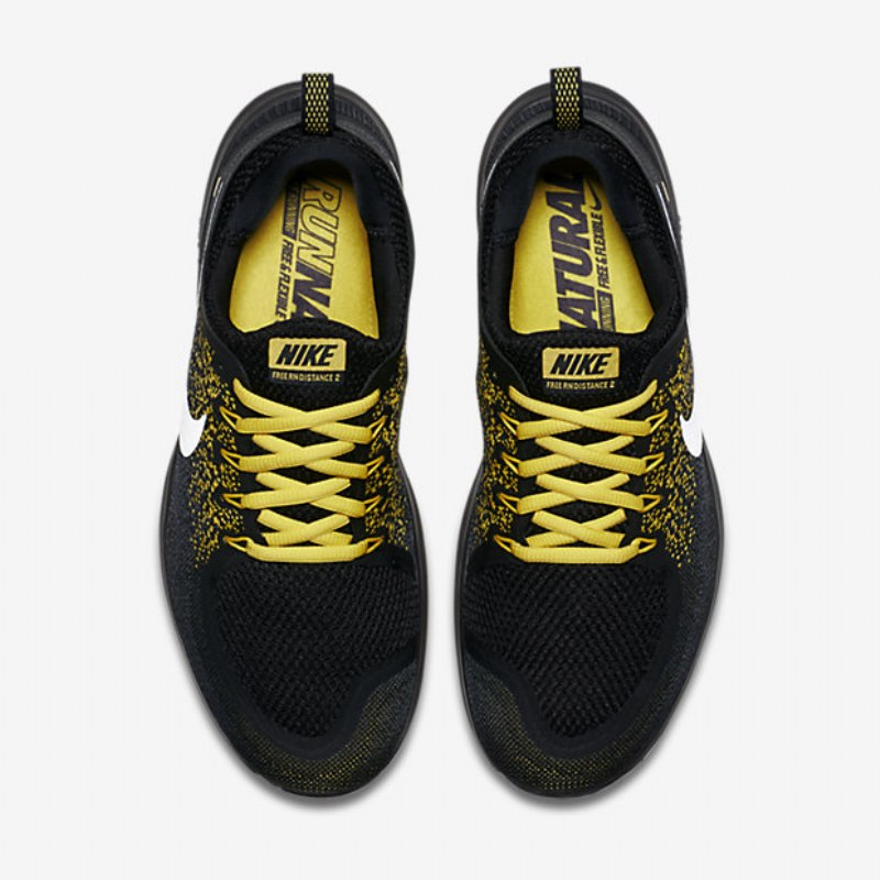 Juoksu Nike Free Rn Distance 2 Miesten (boston) Musta Yellow Strike White