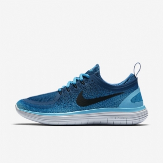 Juoksu Nike Free Rn Distance 2 Naisten Blue Lagoon Industrial Polarisoitu Musta