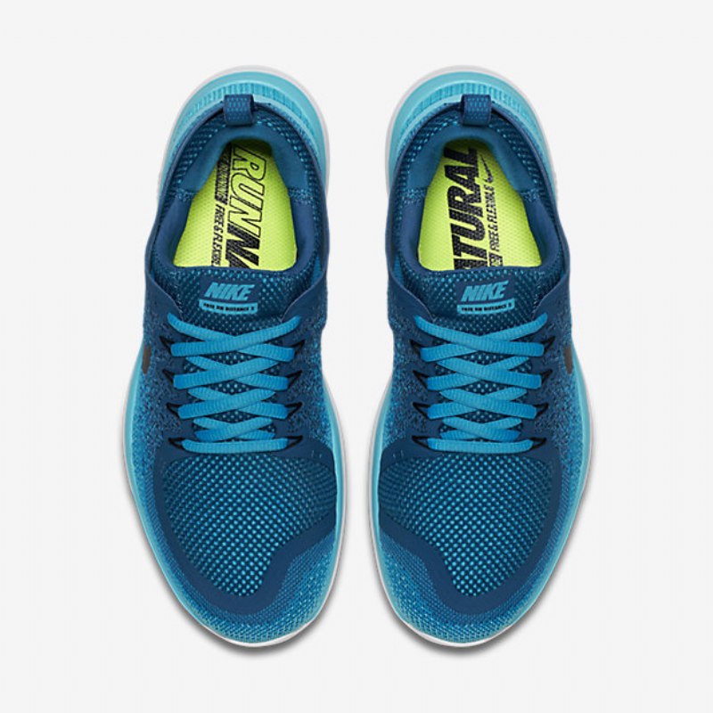Juoksu Nike Free Rn Distance 2 Naisten Blue Lagoon Industrial Polarisoitu Musta