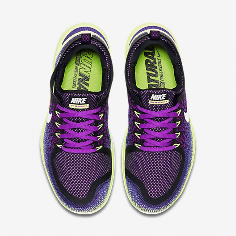 Juoksu Nike Free Rn Distance 2 Naisten Hyper Purppura Tumma Iris Green Phantom White