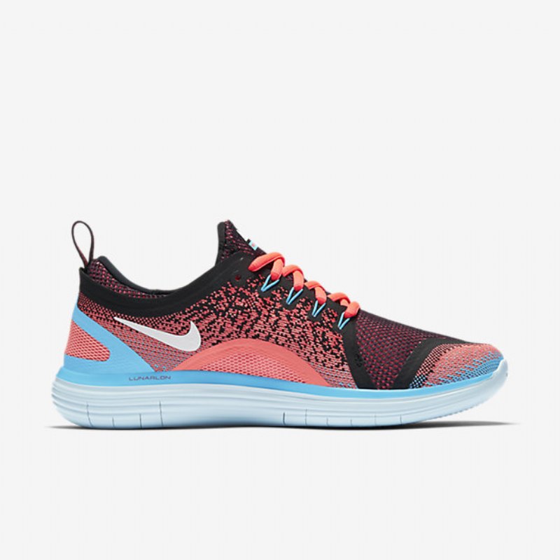 Juoksu Nike Free Rn Distance 2 Naisten Punch Hot Blue Polarized Lava Kirkkaan Valkoinen