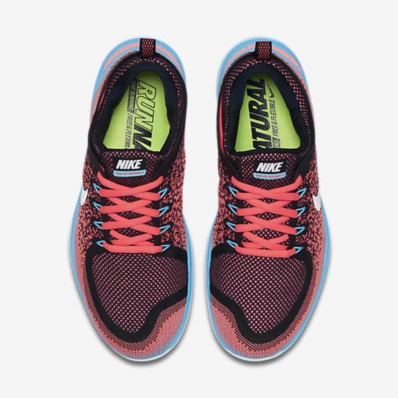 Juoksu Nike Free Rn Distance 2 Naisten Punch Hot Blue Polarized Lava Kirkkaan Valkoinen